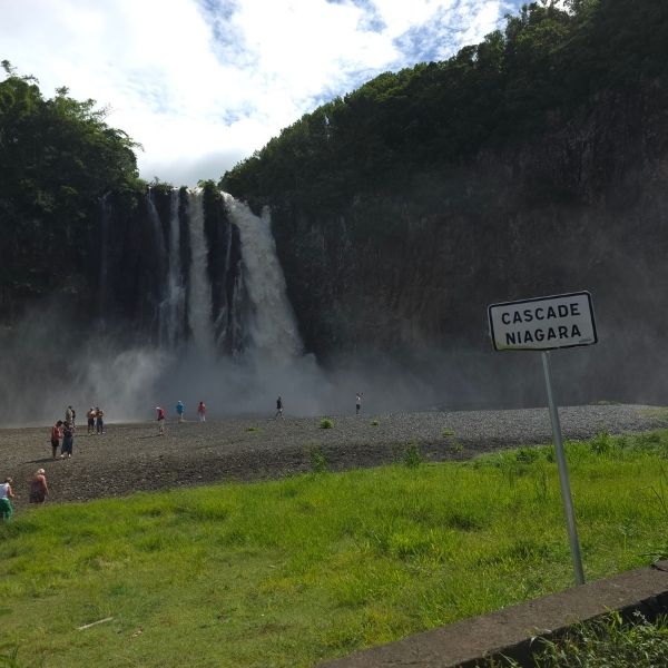 East — waterfall